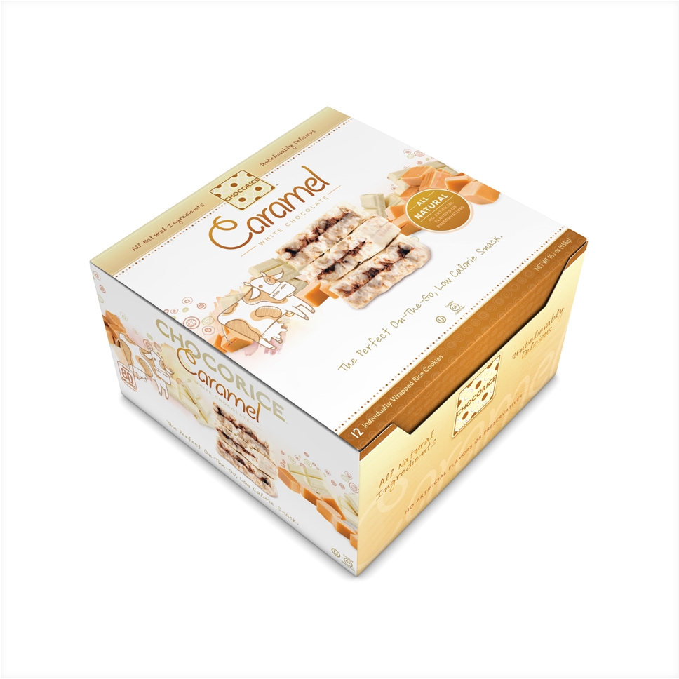 Chocorice - Caramel & White Chocolate 12 CT Boxes