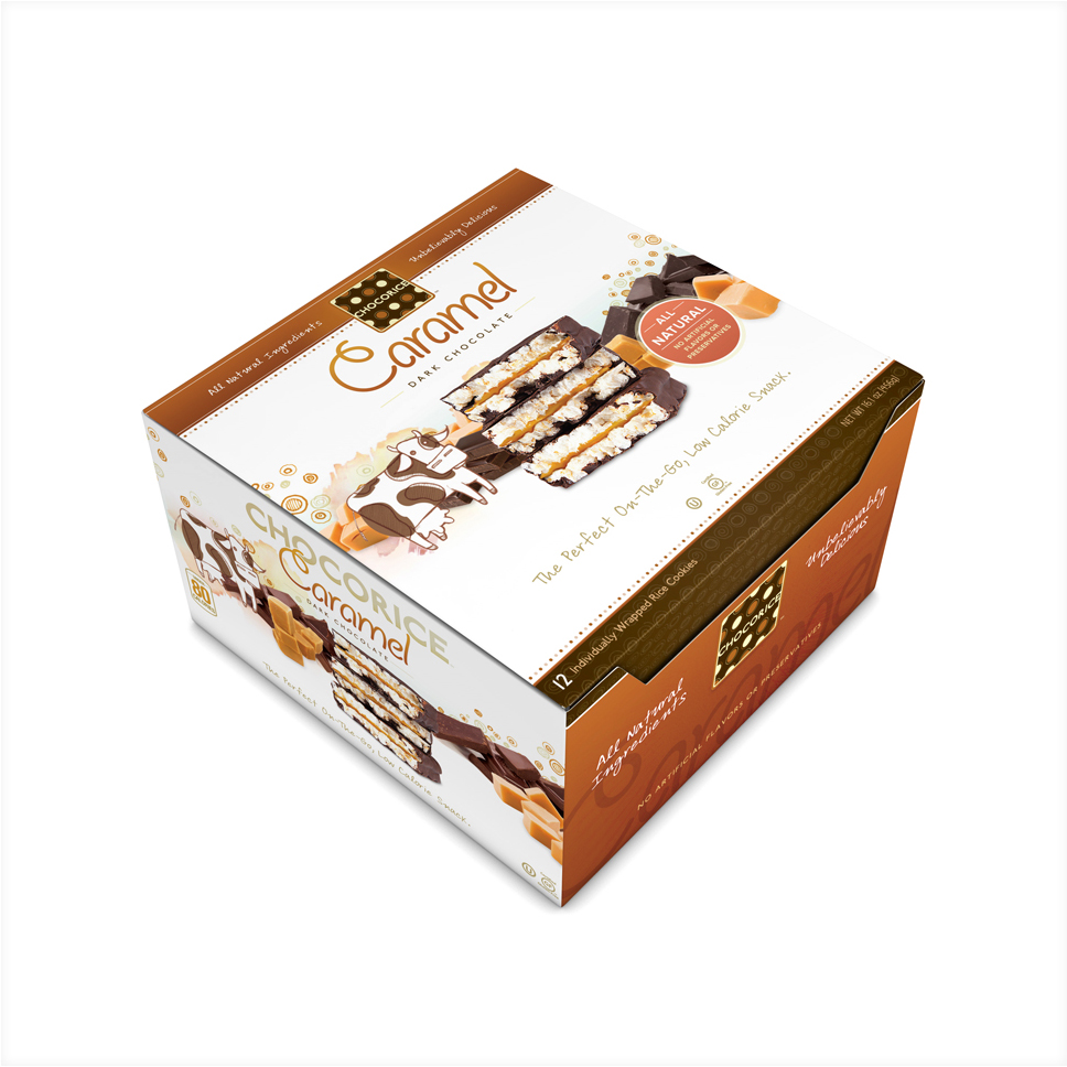 Chocorice - Caramel & Dark Chocolate 12 CT Boxes