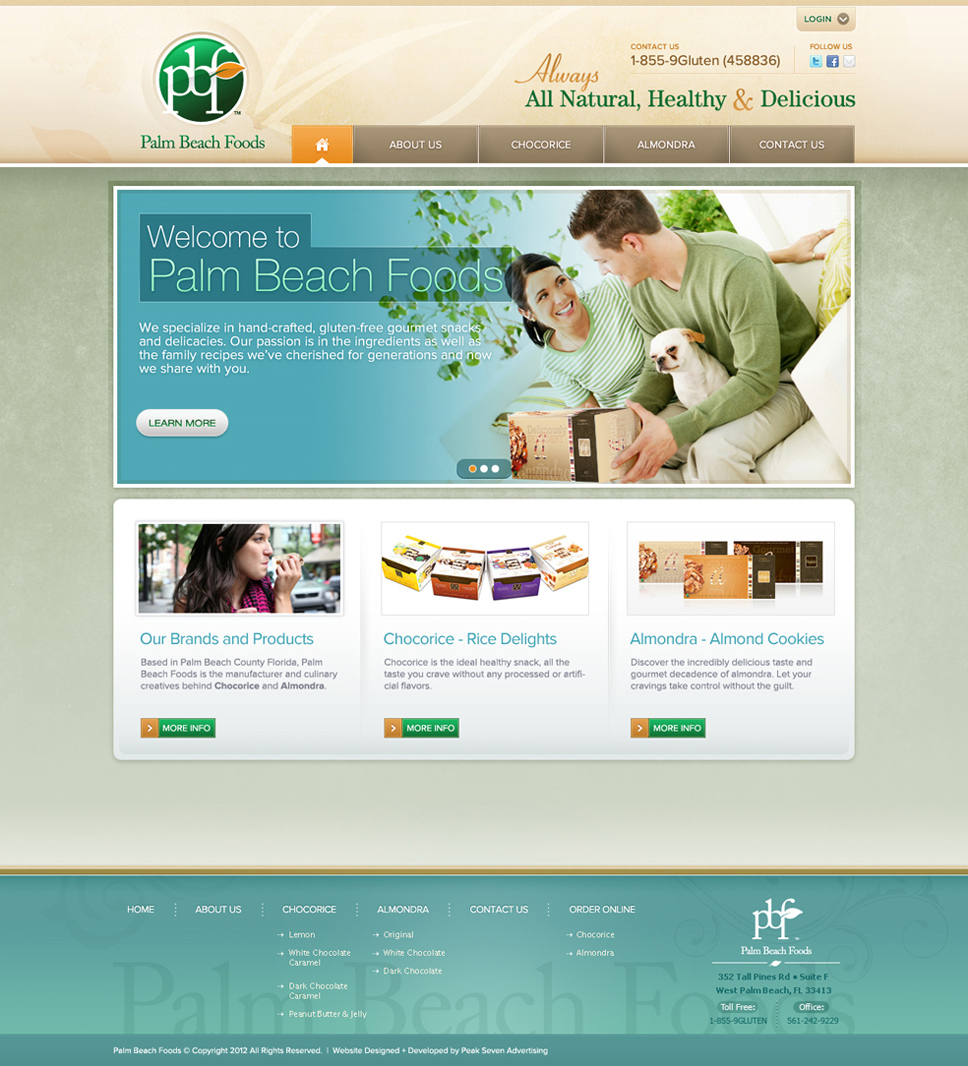 Palm Beach Foods Home Page Detail