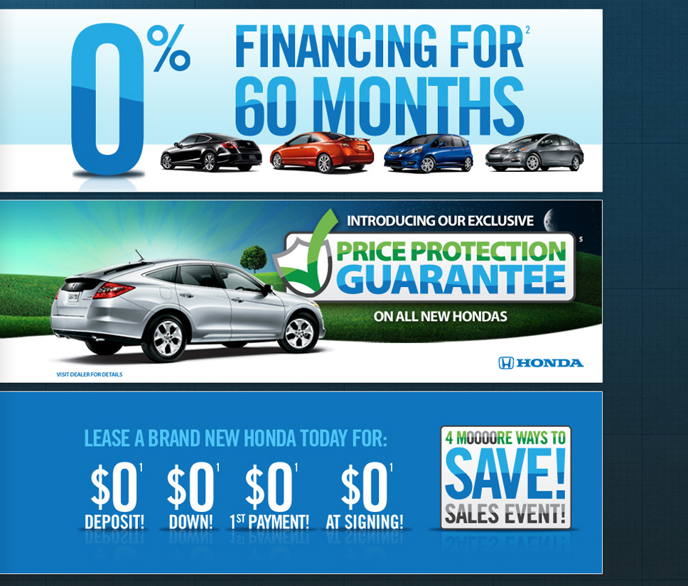 Headquarter Honda Web Banner Concepts/Designs