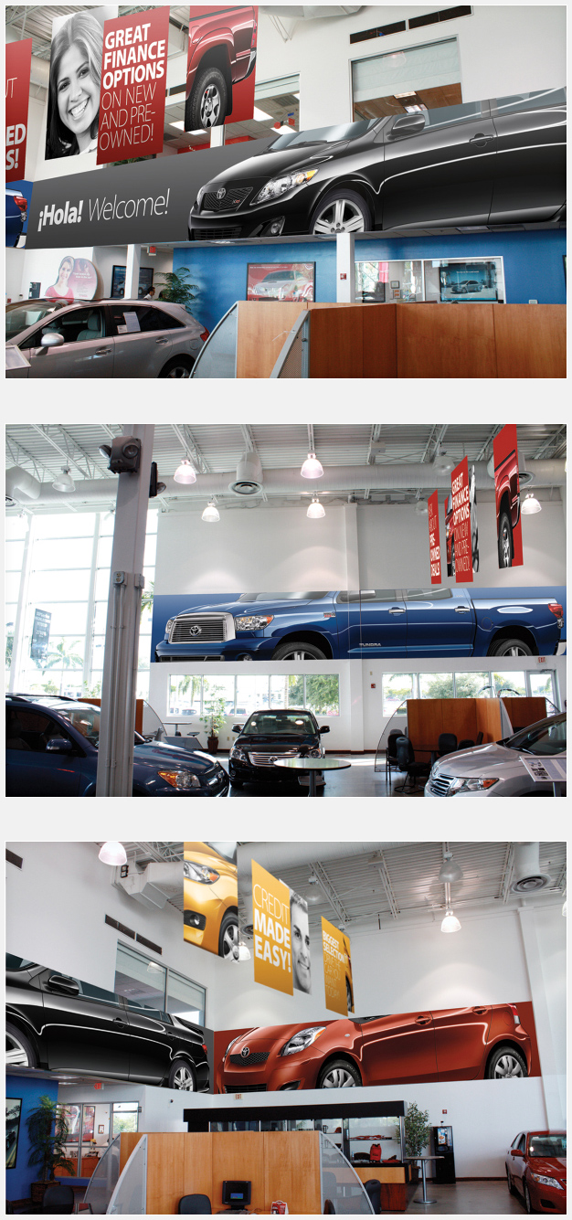 Headquarter Toyota Showroom Banners