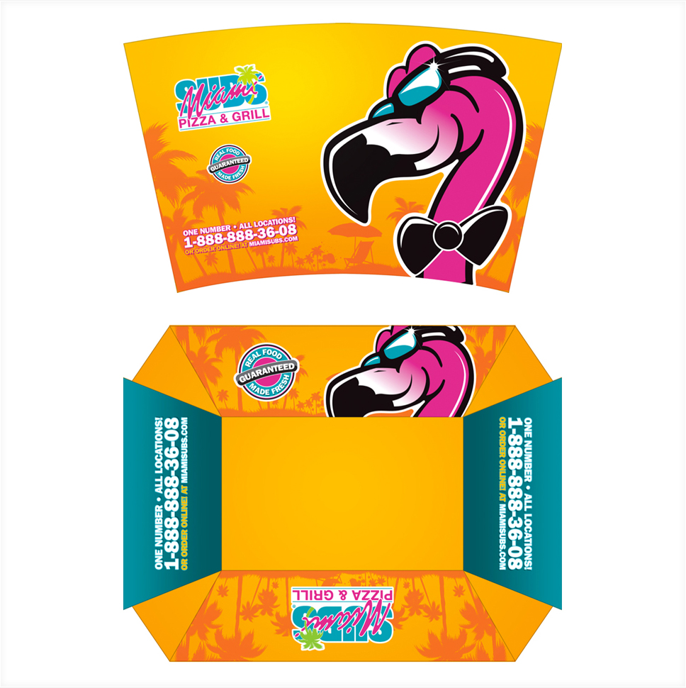 Miami Subs Packaging Design 1 - Artwork Detail