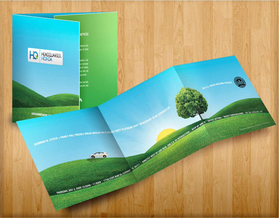 Headquarter Honda Brochure Design