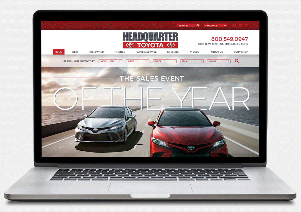 Headquarter Toyota Website