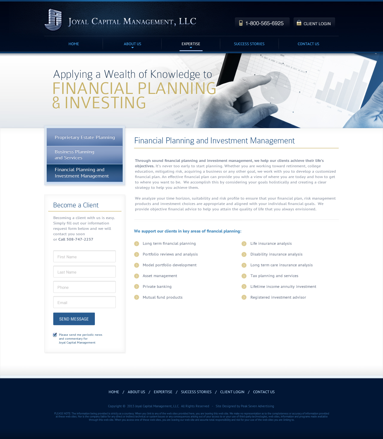 Financial Planning Details